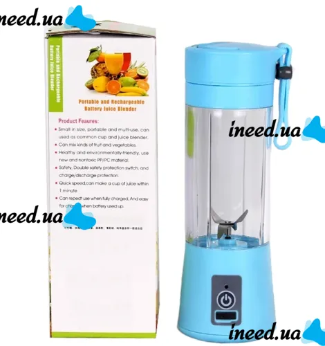 Extsud EX-JC-380ML Battery Blender 380ml Powered by USB Cable Mixer, Shaker Smart Juice Cup Fruits NG-01 Juicy on HM-03 battery