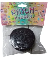 Силиконовая игрушка антистресс сквиш Печенье Oreo Pinch Family 6 см с ворсинками для рук, Детская мялка в виде печенья Таба Орео Squishy для детей