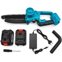 Аккумуляторная цепная мини пила Makita DUC101Z 48V 5Ah 8" на 2 аккумулятора, бесщеточная электропила с полуавтоматической смазкой цепи в кейсе Макита