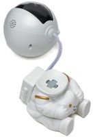 Сидячий лазерный ночник проектор Астронавт со звездой Astro Star Mini HR-F3 Белый мини светильник космонавт с проекцией звездного неба и пультом