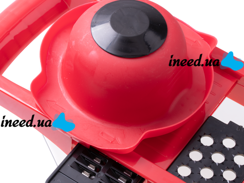 Мультислайсер Mandoline Slicer 6 в 1 Red, Ручная овощерезка для овощей и фруктов с контейнером, Слайсер, Терка мини комбайн 6в1 Красная