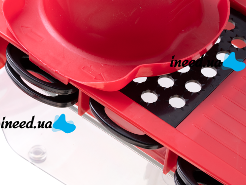 Мультислайсер Mandoline Slicer 6 в 1 Red, Ручная овощерезка для овощей и фруктов с контейнером, Слайсер, Терка мини комбайн 6в1 Красная