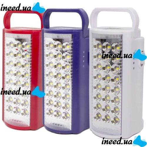 Emergency LED Lamp ALFARID Lantern (Almina) DL-2424 24 LED 6V 3Ah Rechargeable with Power Bank Function Emergency Portable Lamp 2606L