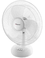 Настольный вентилятор Domotec MS-1625 White Fan 3 режима диаметр 30 см, Комнатный компактный электровентилятор Домотек MS1625 30 Вт от сети Белый