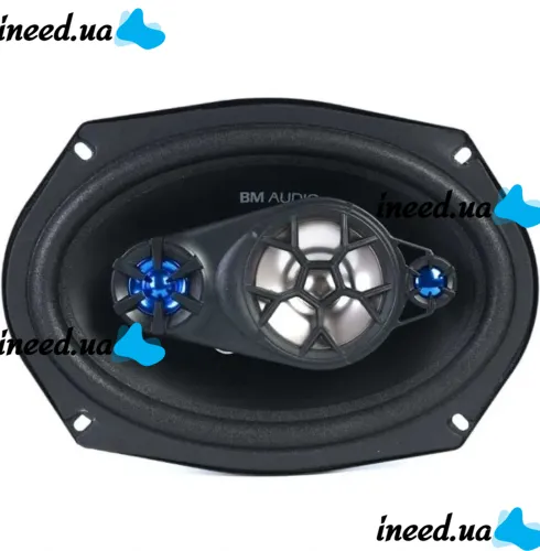 Автомобильные колонки акустика Boschmann BM Audio WJ1-S99V4 500W в авто 2 шт, Овальные 4-х полосные динамики Бошман в машину, Автоакустика Черные