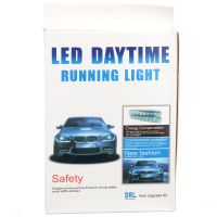 Светодиодные дневные ходовые огни DRL 8 LED 12v ДХО DR-2 030 Универсальные автомобильные светодиодные фары дневного света на 8 диодов 