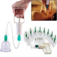 Вакуумные массажные антицеллюлитные банки с насосом - Pull Out a Vacuum Apparatus KL 24 шт, Медицинский набор из 24 вакуумных банок для массажа