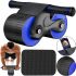 Double roller for the Rebound Abdominal Roller MAG-790 with a return mechanism and a mat, Double wheel simulator for abdominal muscle training