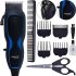 Mozer MZ-321 professional corded hair clipper with blade length adjustment and 4 attachments, Mozer mains powered trimmer machine