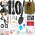 Туристический набор для выживания Survival Kit 60 в 1 универсальный комплект инструментов подсумок, мультитул, аптечка для туристов и военных