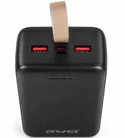 Портативное зарядное устройство Power Bank Awei J111B 50000 мАч 22.5W внешний аккумулятор повербанк с быстрой зарядкой для телефона IOS Android