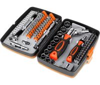 Набор отверток с трещоткой Torx Ratchet GS227 68 в 1 ручной комплект инструментов с храповым механизмом, битами и насадками в пластиковом кейсе