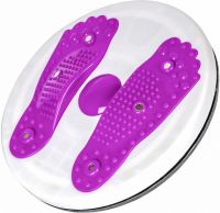 Вращающийся диск массажер для стоп, ног с эспандерами Disco Trimmer гимнастический диск здоровья до 90 кг, магнитный тренажер для талии и мышц живота
