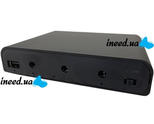 Источник бесперебойного питания ИБП UPS DU-5912 для роутера и модема 5V 9V 12V бесперебойник Power Bank для камеры на 6 съемных аккумуляторов 18650