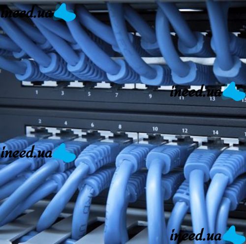 Высокоскоростной сетевой LAN кабель патч корд UTP Cat5e 25 метров RJ-45 для подключения к компьютеру интернета, Коммутационный ethernet шнур Синий