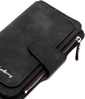 Женский замшевый кошелек Baellerry Forever N2345 Black женское мини портмоне на 10 отделений для купюр и мелочи 19х10.5 см Черный
