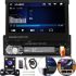 Автомагнитола с выдвижным экраном 7" Bluetooth Car Stereo SWM 9601G Магнитола 1DIN в машину MP5 FM/AM с монитором и камерой заднего вида 9612G