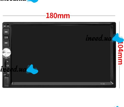 Автомагнитола 2Din Pioneer 7022 USB, SD, MP5, TF, FM, Bluetooth с сенсорным экраном 7 дюймов и пультом на руль, автомобильный плеер Пионер 2 Дин