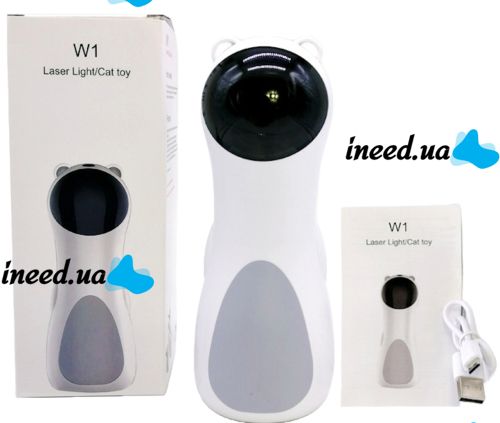 Автоматическая лазерная игрушка Catget LY-876 W1 для котов и кошек, Смарт игрушка с лазером для домашних животных 5 режимов от USB и батареек