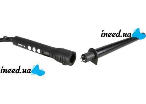 Конусная плойка Kemei KM-4083 4 в 1 для завивки волос, спиральный стайлер со сменными насадками мультистайлер с керамическим покрытием плойка-стайлер