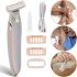 Electric Shaver Trimmer New Flawless Body Women's Rechargeable Body Hair Removal Razor, Wireless Epilator with Nozzles and Backlight