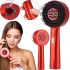 Бездротова масажна гребінець Scalp Massager Comb YKD - 123b для укладання і завивки волосся акумуляторна щітка з дозатором для масажу голови Червона