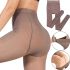 Універсальні утеплені колготки Nude&Sculpt TF-0221 100 Den з ефектом капронових із завищеною високою талією, жіночі колготи на хутрі Бежеві