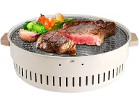 Бездымный круглый гриль с решеткой Stove NO.898 30 см для барбекю, Угольная складная круглая печь для жарки мяса, рыбы и овощей для кемпинга
