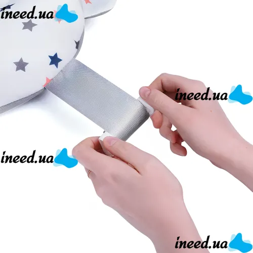 Складная детская ванна для купания Smart Babyhood BH-334G раскладная ванночка для младенцев с LED термометром, подушкой и ручкой для душа Серая