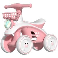 Детский 4-х колесный беговел Bambi X-625 со звуковыми и световыми эффектами, прогулочный балансировочный велосипед велобег HB-QL для детей