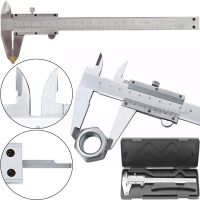 Механический штангенциркуль с глубиномером Vernier Caliper KC-A150 0-150mm в кейсе, Штангенциркуль 15 см для внешних и внутренних измерений из стали