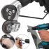 Attachment disc scissors Amurstrong HC-1900 for cutting sheet metal 0.3-1.5 mm for a screwdriver drill, Nibler cutter with a handle for metal and tin