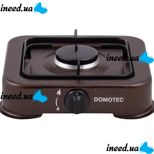 Настольный газовый таганок плита Domotec MS-6601 на 1 конфорку, газовая плита