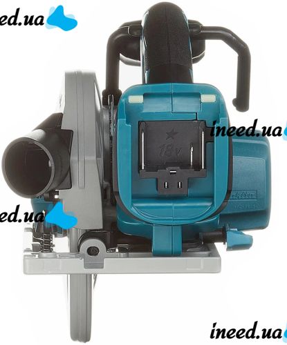 Аккумуляторная дисковая пила Makita DHS680Z LXT 18V 3Ah 165 мм для распила дерева с 2 аккумуляторами, Беспроводная циркулярная пила Макита Синяя