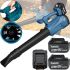 Акумуляторна повітродувка Makita CBU01Z 2 акумулятори для прибирання листя, Бездротова садова дуйка Макіта PLB5020BL 1000W для пилу і снігу