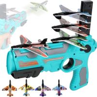 Children's Toy Gun Catapult Air Battle with 4 Flying Airplanes, Toy Launcher Blaster Launching Planes For Children