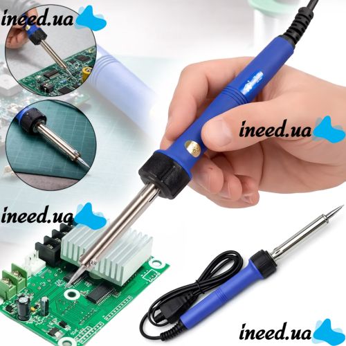 Electric soldering iron Nyleo GL-003 60W electric soldering iron with copper stinger for joining and soldering parts and microcircuits from 220V mains WL-8
