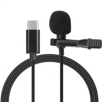 Петличный микрофон Media Microphone DM USB Type-C MK-3 с разъемом для телефона, мини микрофон 15 см, проводная петличка