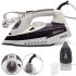 Operatec OP-1005 2200W handheld steam iron with ceramic soleplate and steam regulator for ironing and steaming clothes from mains Purple