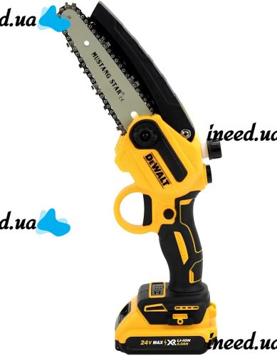 Набор электроинструментов DeWalt аккумуляторная газонокосилка триммер DCMST156N с колесами, Цепная пила DCM160N 2 аккумулятора для травы и кустов
