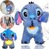 Интерактивная мягкая игрушка дышащий стич Stich 30 см, Музыкальный плюшевый ночник стич с эффектом дыхания на батарейках для новорождённых детей