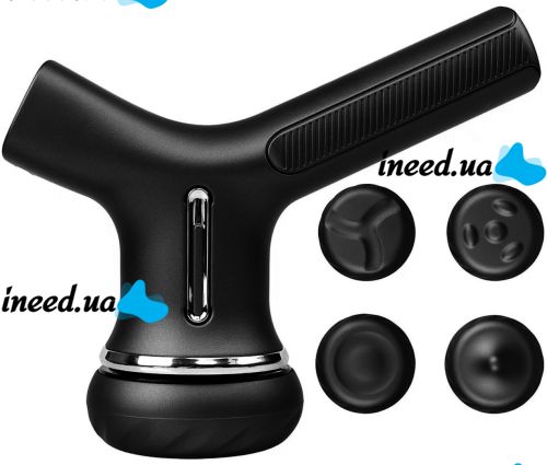 Ручной массажер Vibro Booster Massager GM-263 беспроводной массажный пистолет для всего тела, вибромассажер на аккумуляторе от USB Черный MAG-900