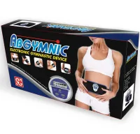 AbGymnic Muscle Stimulator Belt for Weight Loss, Abs, and Muscle Toning—a Battery-Powered Massager and Exercise Machine with a 6-Mode Muscle Stimulator for Fat Burning