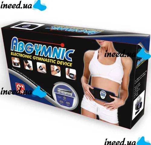 AbGymnic Muscle Stimulator Belt for Weight Loss, Abs, and Muscle Toning—a Battery-Powered Massager and Exercise Machine with a 6-Mode Muscle Stimulator for Fat Burning