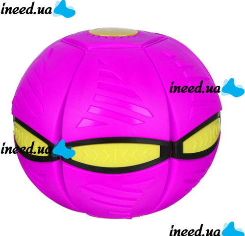 Flying Frisbee Flat ball disk with LED light Luminous folding game disk Transformer flat for active games outdoors and at home