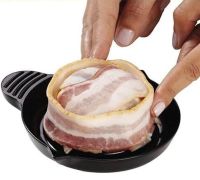 Набор форм для выпечки запекания бекона 2шт Perfect Bacon Bowl cъедобная тарелка, Форма для приготовления съедобной тарелки из бекона Черная