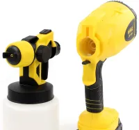 Аккумуляторный краскораспылитель краски DeWalt JK-SG1 с регулировкой ширины покраски Беспроводной краскопульт пульверизатор Деволт с 2 аккумуляторами