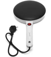 Submersible Pancake Maker Sonifer Crepe Maker SF-3034 650W Electric Pancake Pan 20 cm Electric Pancake Maker with non-stick Coating White