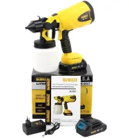 Аккумуляторный краскораспылитель краски DeWalt JK-SG1 с регулировкой ширины покраски Беспроводной краскопульт пульверизатор Деволт с 2 аккумуляторами