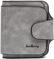 Женский замшевый кошелек Baellerry Forever Mini N 2346 Grey женское мини портмоне на 10 отделений для купюр и мелочи 10.5Х11.5 см Серое